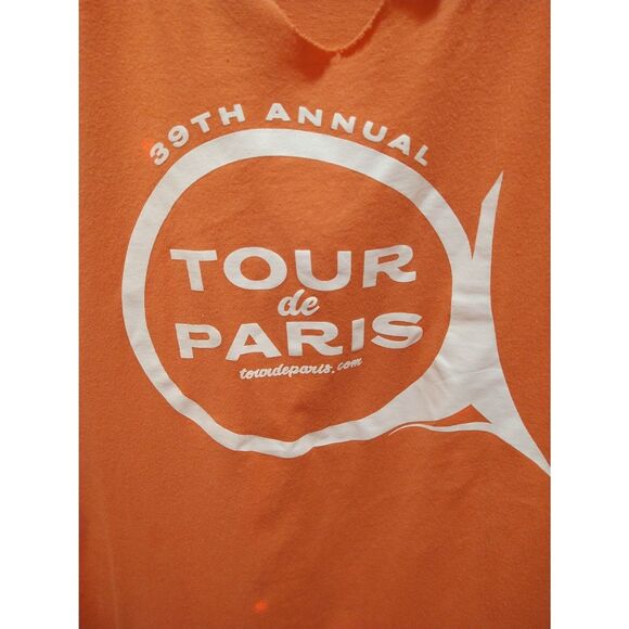 TULTEX 39TH ANNUAL TOUR DE PARIS WOMANS XL PEACH SHORT SLEEVE T-SHIRT TRAVEL - Picture 2 of 6